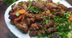 Lamb Liver with Arabic Bread كبده لحم مع خبز عربي